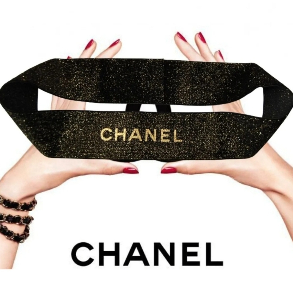CHANEL Authentic Starlight Gold and Black Ribbon NEW!